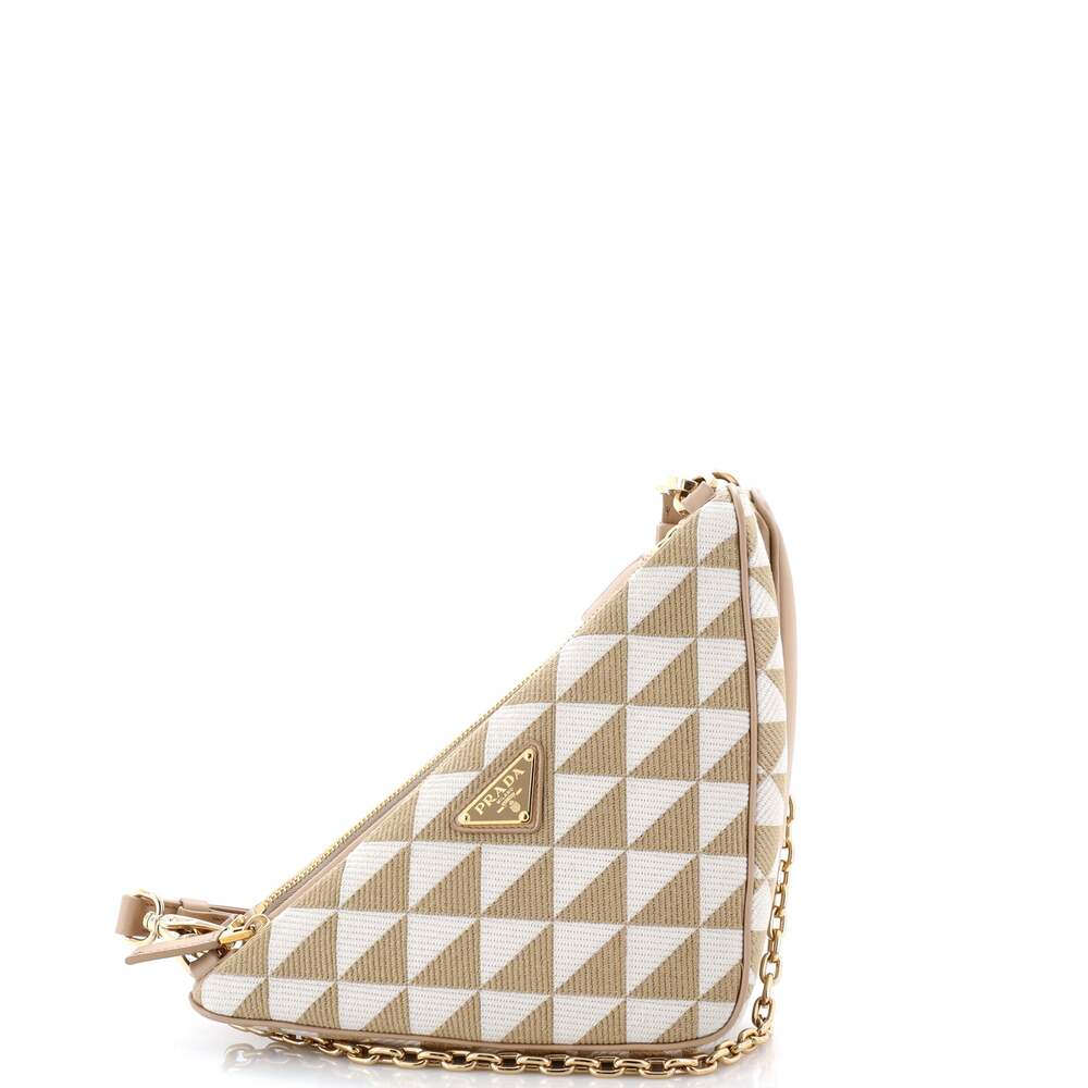 Prada Double Symbole Triangle Bag #354121P21B